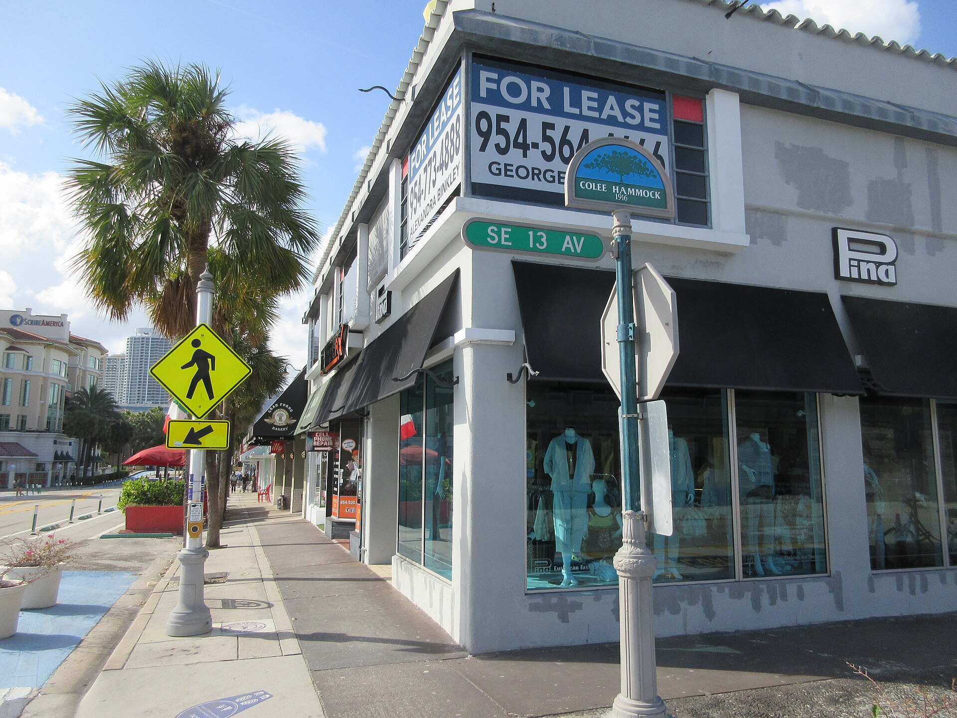 Las Olas Boulevard in downtown Fort Lauderdale, Florida