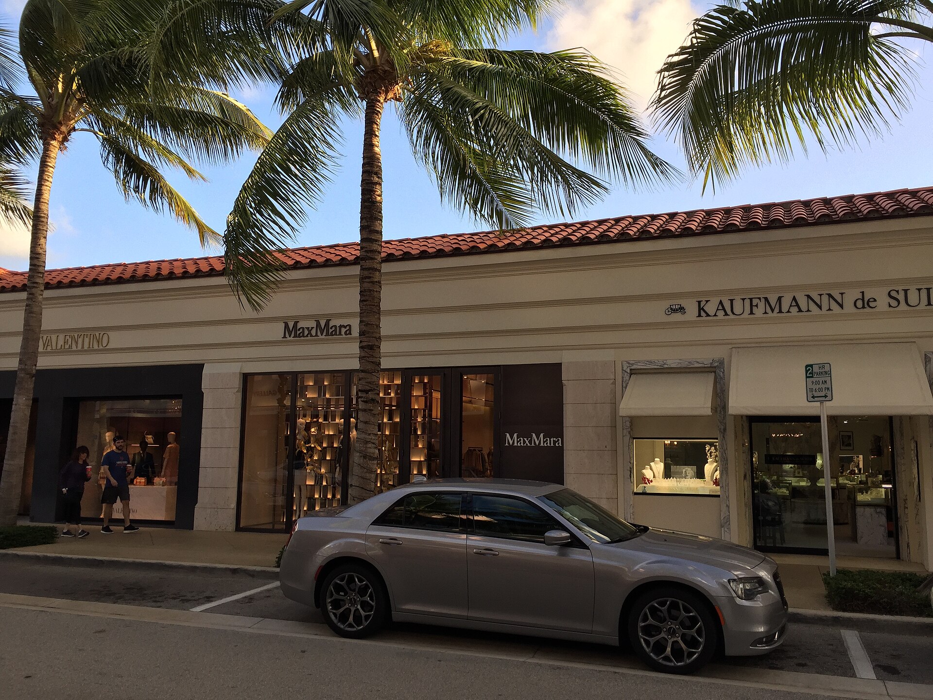 Worth Avenue shops in Palm Beach, Florida